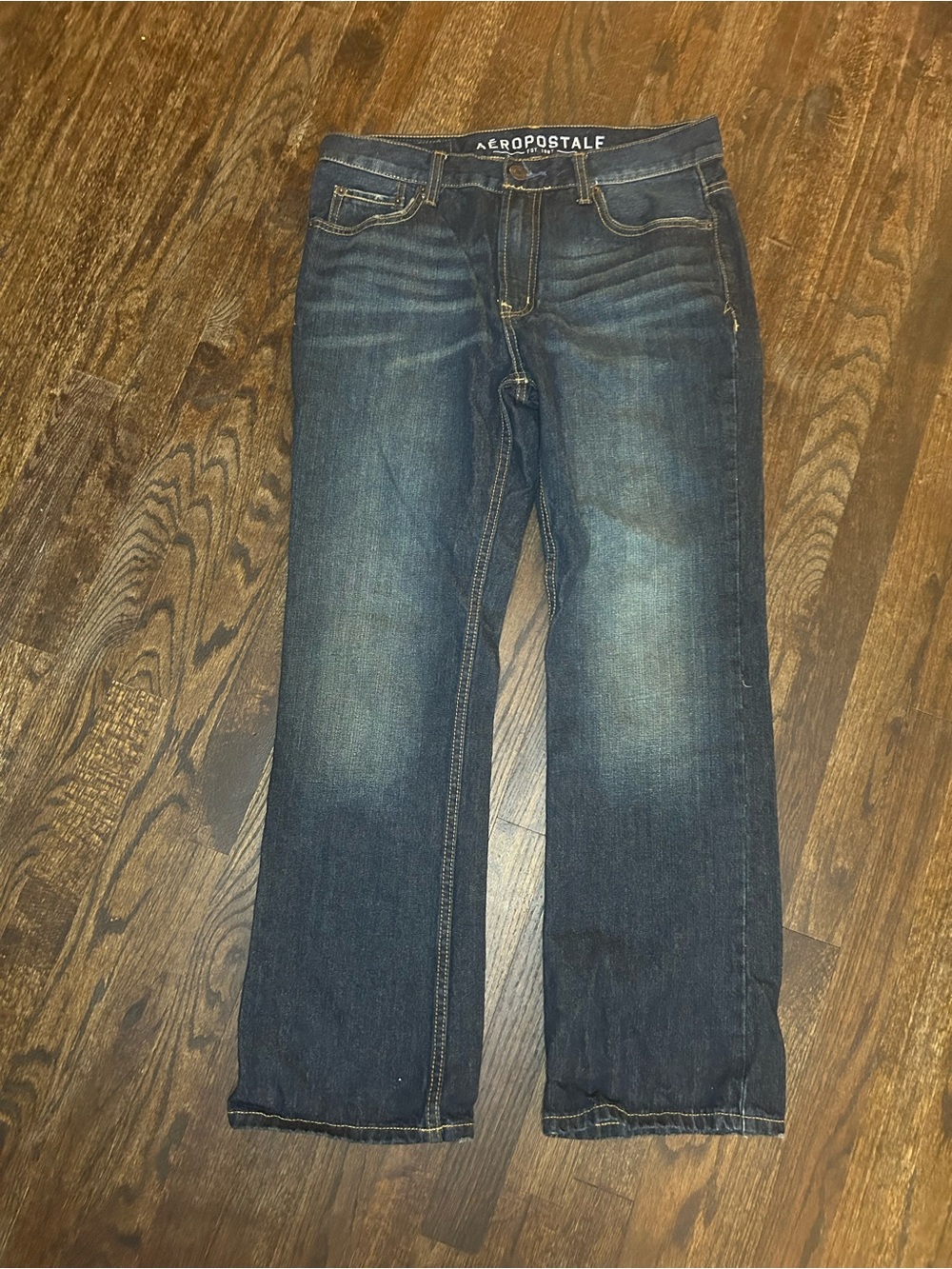 Aeropostale Men's Indigo Relaxed Fit Jeans